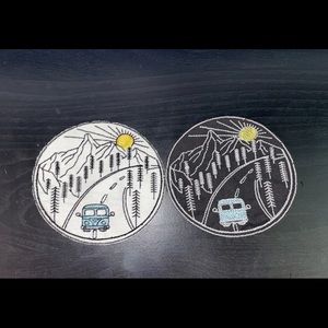 Cruising through Nature Patch // iron or sew on // embroidery // hippie van